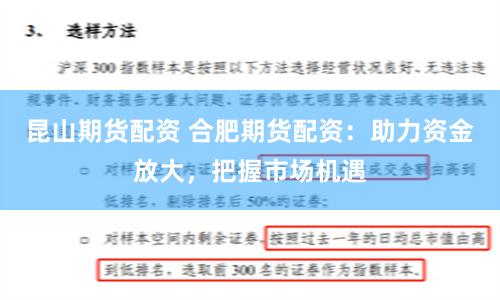 昆山期货配资 合肥期货配资：助力资金放大，把握市场机遇